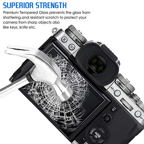 AFUNTA Films de Protection d'écran Compatible Fujifilm X-t3 Camera, 2 pcs Anti-Rayures en Verre trempé dureté de 9H Films de Protection pour DSLR Digital Camera - Image 4