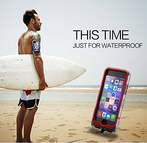UWEAR Waterproof Case for iphone 8 iphone 7 with Armband Belt,Running Swimming Diving Protective Case Cover,Shockproof / Dropproof / snowproof for Outdoor Water Sports (4.7 inch only) (i7 Blue) - Thumbnail 2