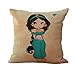 ME COO® Brands Cojine Sweet Flower Girls Pattern Pillow Case My Little Princess Throw Pillow Cover Decorative Pillowcase Capa De Almofadas 17 Inches x 17 Inches (ME-BZX-79)