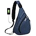 Sling Crossbody Backpack Shoulder Chest Bag - GinkgoTree Outdoor Daypack with USB Charging Port for Hiking, Walking, Cycling