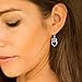 925 Sterling Silver Owl Cut-Out Heart Dangle Hook Earrings
