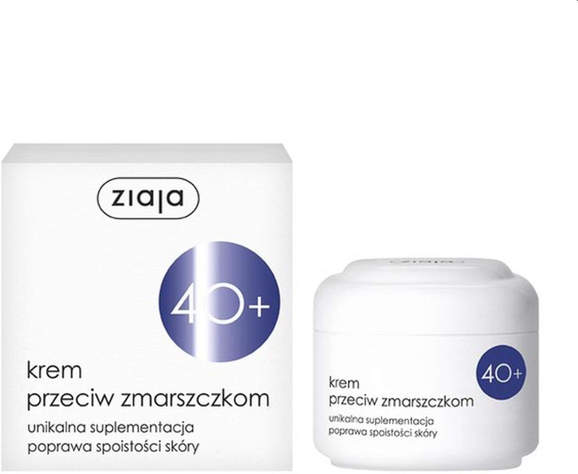 ZIAJA 40+ SERIES MOISTURIZING ANTI - WRINKLE FACE CREAM - MATURE SKIN 50ML