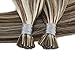 Moresoo I Tip Hair Extensions Human Hair Light Brown with Platinum Blonde Highlight I Tip Human Hair Extensions 16Inch 0.8G/S 50S