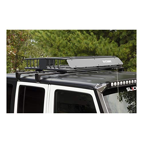 image for ARIES 2070450 Black Steel Jeep Wrangler JK Roof Rack Cargo Bracket Bas