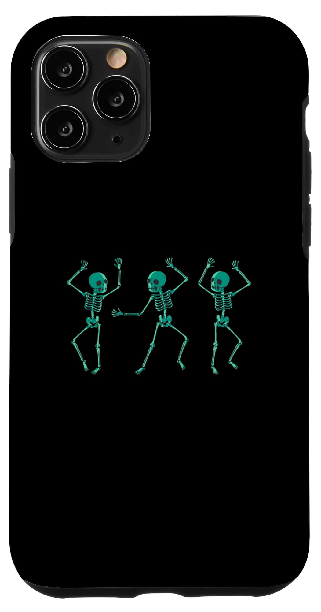 iPhone 11 Pro Dancing Green Skeletons: Funny Halloween Skeleton Case