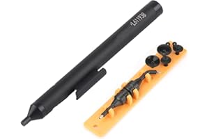 Manual Vacuum Suction Pen, with 2 Pcs Suction Tips and 6 Pcs Suckers, Soldering Sucking Pickup Tool Kit for IC SMD Precision 