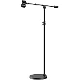 InnoGear Mic Stand Floor Max Height 82.28" Microphone Stand Holder Boom Arm | for Blue Yeti Shure Fifine HyperX, Extendable, Seated to Standing, Stable, For Any Recording Setup, Mini Height 30.82"