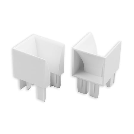 DIWARO.® Einlauftrichter | für Kunststoff Rolladen-Führungsschiene 1965 | weiß