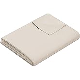 Weighted Idea Cool Removable Duvet Cover 48''x72'' for Weighted Blanket (Soft and Fabric, White Grey)