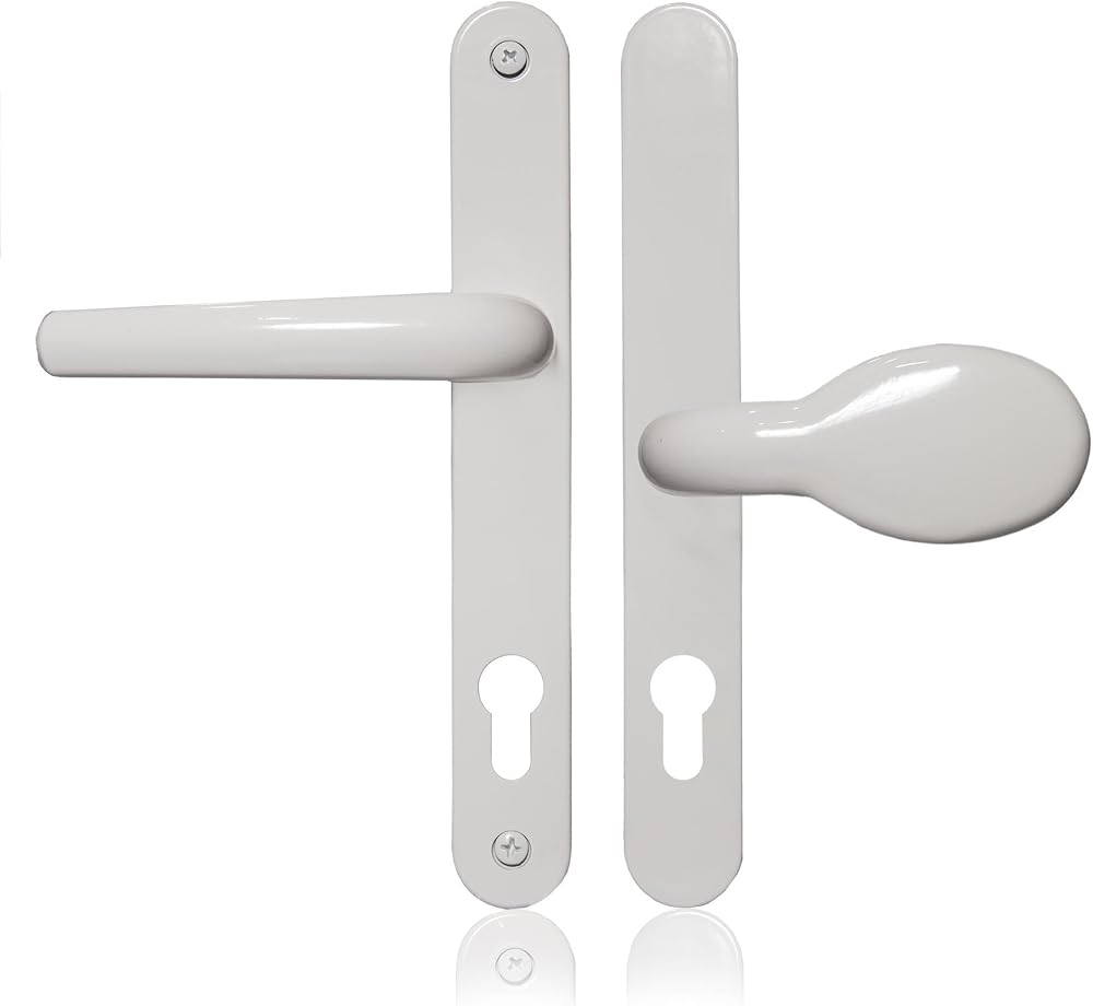 XFORT Uros White UPVC Door Handle PZ 62/92mm 211mm 243mm Aluminium