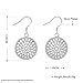 AMBESTEE Women Girls Sliver Plated Fashion Lovely Design Drop Dangle Pendant Earrings Gift (Hollow)