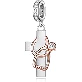 qielizhu Stethoscope Charm 925 Sterling Silver Nurse Charms for Bracelets Stethoscope Jewelry Gifts for Women