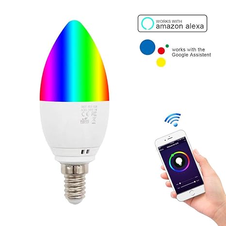 alexa y google wifi bombilla