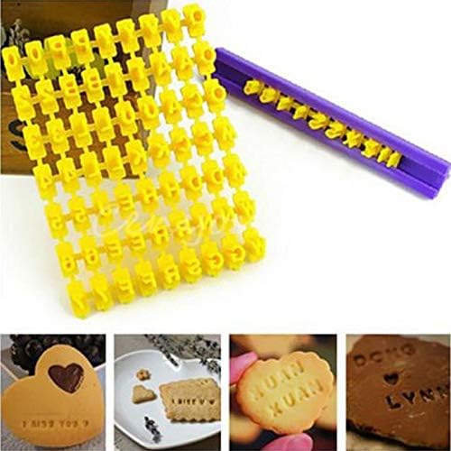 1 Set 1 Set 26 A-Z Alphabet Letter Symbol Stamp For Biscuit Cookie DIY Cake Confectionary Candy Sugarcraft Moulds Baking Kitchen Tools