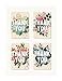 Studio Oh! Note Card and Sticker Set Available in 6 Designs, Thank You, Flower Field, Box of 12 (87214)