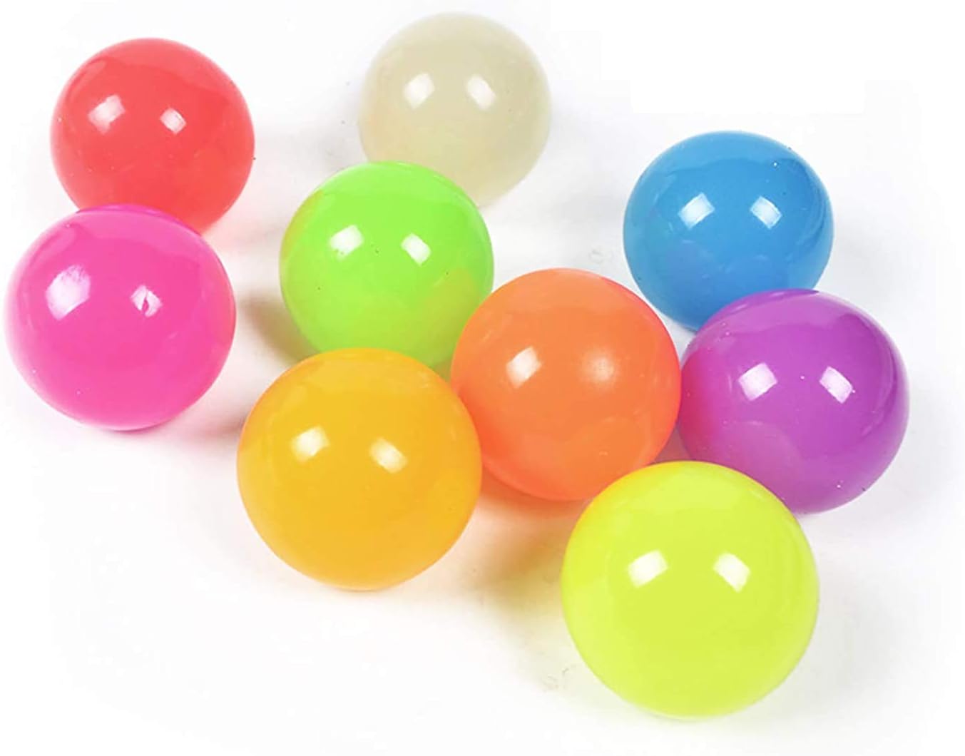 4/8PCS Fluorescent Sticky Ball 4.5cm Luminous Ceiling Ball Target and
