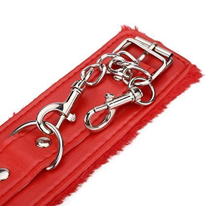 ANQI Adjustable Soft Tactical Handcuffs (Red)