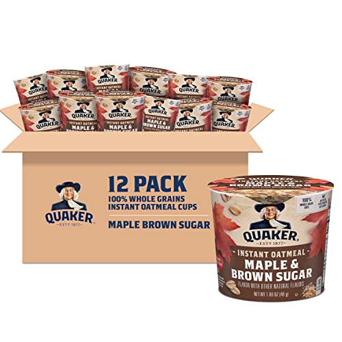Quaker Instant Oatmeal Express Cups Maple Sugar
