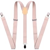 chiyu-yang Suspenders Bow Tie for Men and Women - Adjustable Tall stature Elastic Y Back Style With Strong Metal Clips