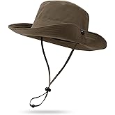 CLAPE Wide Brim Sun Hat for Men Women Lightweight Breathable Fishing Hat UPF50+ Foldable Bucket Hat for Fishing Hiking Beach