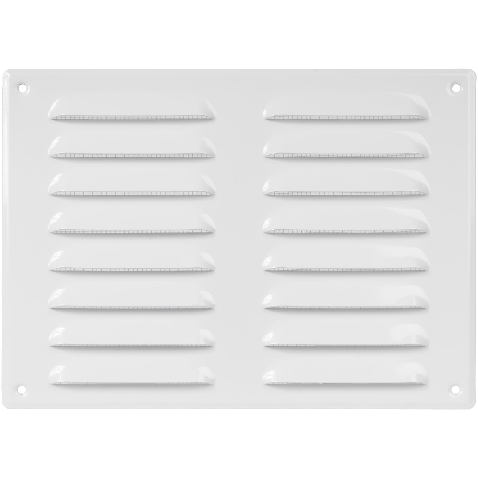 10" x 7.5" Inch / 260 x 190 mm White Air Vent Cover - Quality Steel Return Air Grilles - for Ceiling and Sidewall - HVAC - with Insect Protection Screen (10.23''x7.48'' Inch, White)