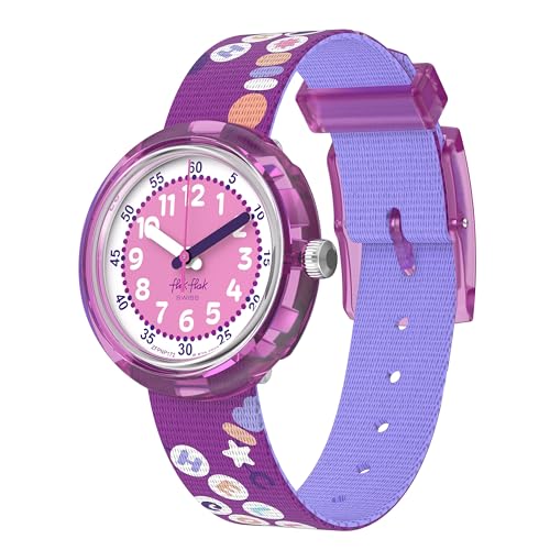 Flik Flak Girl Kids Watch Casual Pink Bio-sourced Water Resistant Quartz FLIK Flak BFF