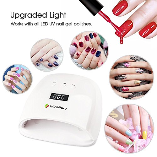 image for MiroPure 48W Nail Dryer LED UV Lamp Super Quick Curing with LCD Displa