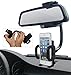 Seekfull Universal 360 Degree Car Auto Rearview Mirror Mount Cell Phone Holder Bracket Stands For Samsung For iPhone Mobile Phone GPS