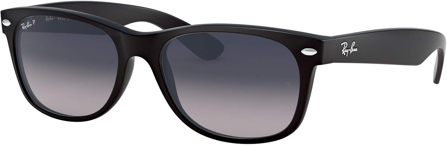 Ray-Ban RB2132 New Wayfarer Sunglasses, Honey/Polarized Crystal Brown, 55 mm: Shoes