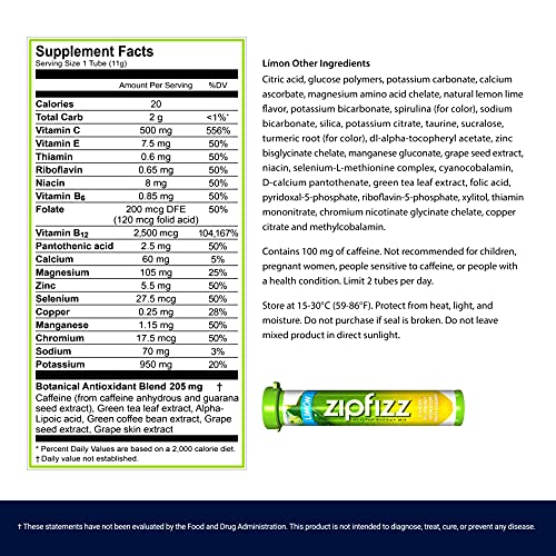 Zipfizz Healthy Energy Drink Mix Hydration With B12 And Multi Vitamins