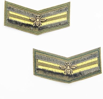 2pcs/set Bees Badges Patch Embroidered Applique Sewing Label Patches Clothes Stickers Apparel Ornament