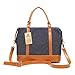 Bluboon Women Ladies Canvas Weekender Bag Overnight Carry-on Tote Duffel in Trolley Handle