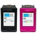 HouseOfToners Remanufactured Ink Cartridge Replacement for HP 61 (One Black, One Color, 2-Pack)