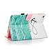 iPad Air 2 Case, iPad 6 Case, Dteck Fashion Cute Cartoon Flip Folio Kickstand Case with Card Slots Full Body Protective Synthetic Leather Wallet Cover for Apple iPad Air 2(Vast Sea)