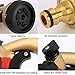 Spray Nozzle | Crenova HN-05 Garden Hose Nozzle Sprayer Gun - 7 Spraying Modes - Easy Flow Control Knob - Metal Nozzle High Pressure for Car Washing / Plant Watering / Sidewalk Cleaning / Pet Bathing