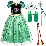 Party Chili Princess Costumes Birthday Party Fancy Dress Up for Little Girls 4T 5T (120cm)