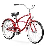 Firmstrong Urban Boy Single Speed Beach Cruiser Bicycle, 20-Inch, Red