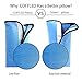 2PC Seat Belt Pillow for Kids, Baby Seatbelt Pillow, Seat Belt Pillows for Toddler Travel, Kids Travel Seat Belt Pillow, Kids Seatbelt Pillow for Booster. (Blue)