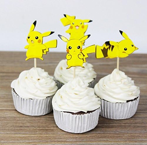 VM Store Pokatoy "PikaPika" 24 piece cupcake topper (double sided)