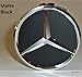 Mercedes Benz Wheel Center Caps - Matte Black - Set of 4 Pcs Raised Chrome Star - 75mm / 3 Inch - Mercedes Benz Wheel Caps – AMG Wheel Center Cap - Hub Caps - Mercedes Benz Center Wheel Caps