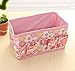 SODIAL(R) Newest Makeup Cosmetic Storage Box Bag Bright Organiser Foldable Makeup Stationary Container (Purple)