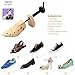 Pestor Unisex Professional Shoe Stretcher,4-Way Wood Shoe Shaper, Wooden Shoe Tree for Women and Men (A Pair-Size L: (Women 9-13 | Men 8-12))