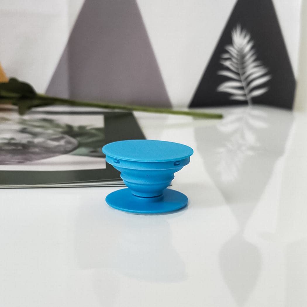 Grab Rail for Smartphones and Tablets with Retractable Socket Light Blue