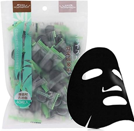 Facial Mask Paper Natural Bamboo Charcoal Fiber Mask Paper Skin Face Care DIY Cloth Mask Cotton Mask