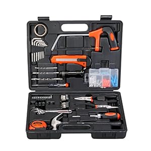 BLACK+DECKER BMT108C Hand Tool Kit (108-Piece) for Home DIY and Professional use