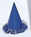 Assorted Color Fringed Foil Deluxe Party Hats - 6 Count - Fun & Festive Headwear for Celebrations and Events