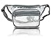 Clear Fanny Pack Stadium Security Approved Waist Bag for Events, Games, and Concerts Transparent (Gray)