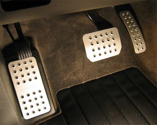Rennline all Cayenne Aluminum pedal set - tip-2 piece Black