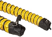 Springflex FSP-5 Polyester Duct Hose, Yellow, Enclosed Belted Cuffs, 6