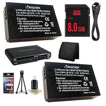 Dos Canon EOS M 18 MP CMOS Sin Espejo Cámara réflex digital LP-E12 ...